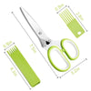Five Blade Stainless Steel Herb Scissors