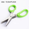 Five Blade Stainless Steel Herb Scissors