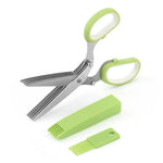 Five Blade Stainless Steel Herb Scissors