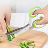 Five Blade Stainless Steel Herb Scissors