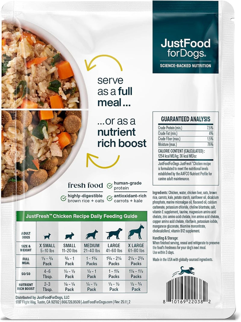 JustFoodForDogs Chicken Wet Dog Food