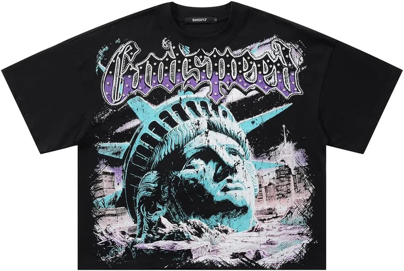 Oversized Printed Graphic T-Shirt