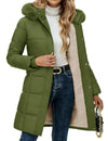 Womens Sherpa Lined Winter Coat