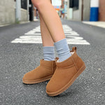 Suede Wool Winter Ankle Boots