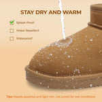 Suede Wool Winter Ankle Boots