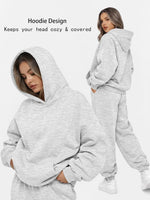 Womens Oversized Fleece Lounge Set